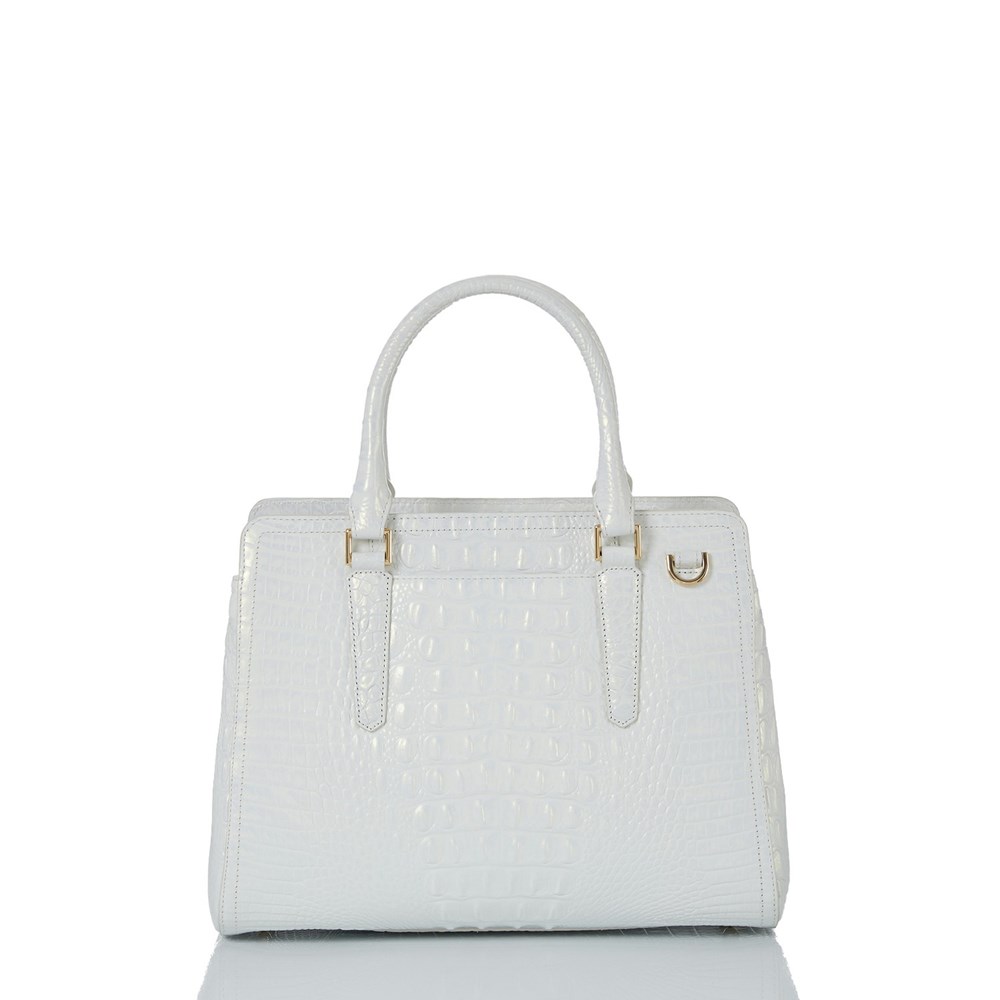 Brahmin Small Finley Women's Business Bags White | SKL683192