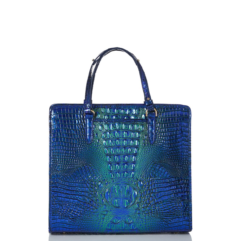 Brahmin Tia Women's Business Bags Blue | BFJ674395