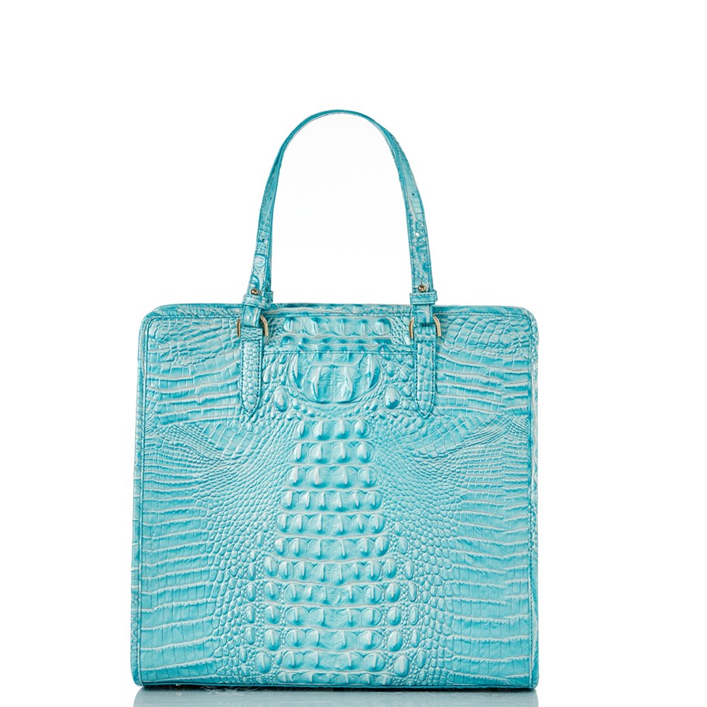 Brahmin Tia Women's Tote Bags Blue | VZL579361